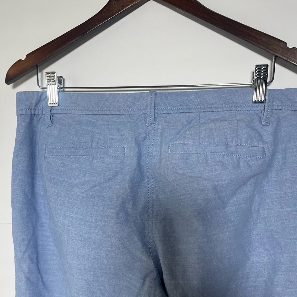 Talbots Relaxed Chino 100% Cotton Pants Light Blue Women’s Petite 8P - Picture 3 of 6